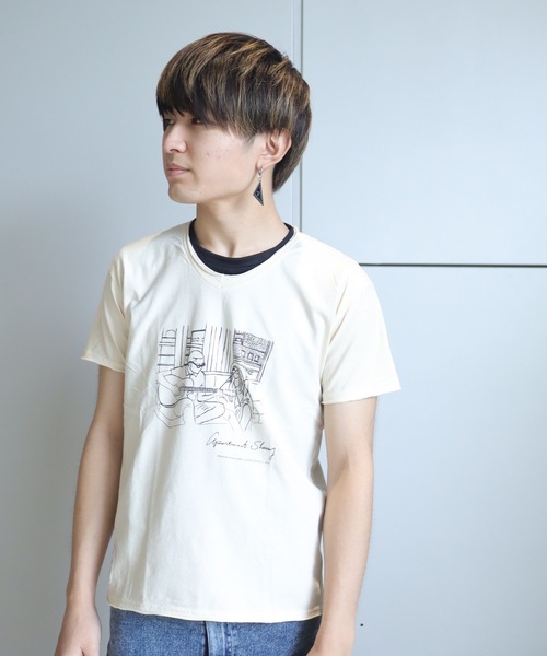 rovtski（ロフトスキー）の「ﾗﾌｨー天竺VﾈｯｸPRINT TEE（Tシャツ/カットソー・メンズ・その他4/その他6/その他12/その他10/その他3/その他7/その他/その他2/その他1/その他5/その他11/その他13/その他9/その他8・MEDIUM/LARGE）」の8枚目の写真