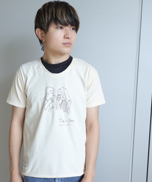 rovtski（ロフトスキー）の「ﾗﾌｨー天竺VﾈｯｸPRINT TEE（Tシャツ/カットソー・メンズ・その他4/その他6/その他12/その他10/その他3/その他7/その他/その他2/その他1/その他5/その他11/その他13/その他9/その他8・MEDIUM/LARGE）」の11枚目の写真