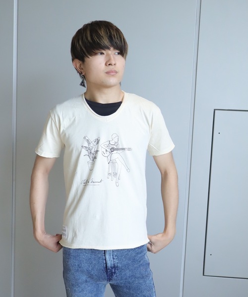 rovtski（ロフトスキー）の「ﾗﾌｨー天竺VﾈｯｸPRINT TEE（Tシャツ/カットソー・メンズ・その他4/その他6/その他12/その他10/その他3/その他7/その他/その他2/その他1/その他5/その他11/その他13/その他9/その他8・MEDIUM/LARGE）」の14枚目の写真
