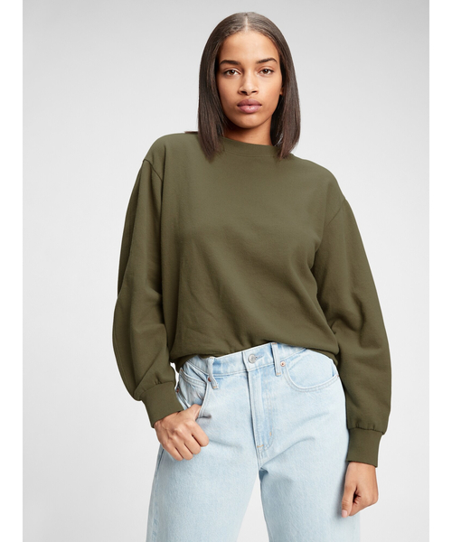 GAP オリーブ 長袖 スウェット L 90年代 GAP オールドギャップ