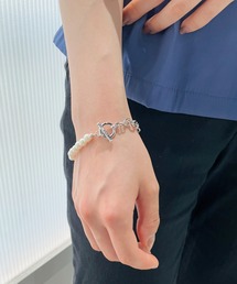 パールコンビチェーンブレスレット