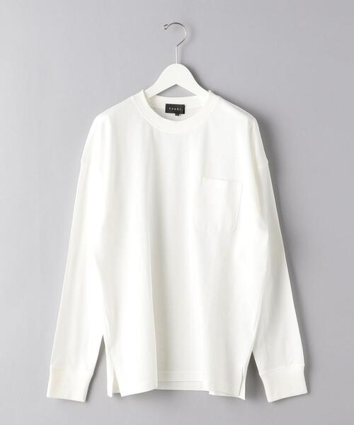 tsuki.s（ツキドットエス）の「＜tsuki.s（ツキドットエス）＞【別注】テンジク クルーネック ロングスリーブ（Tシャツ/カットソー・メンズ・オフホワイト/オリーブ・SMALL/MEDIUM/LARGE）」の15枚目の写真