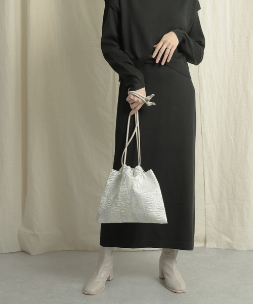 SENSE OF PLACE by URBAN RESEARCH（センスオブプレイスバイアーバンリサーチ）の「ゴブランドロストミニバッグ（ハンドバッグ・レディース・アイボリー/ブラック/ベージュ・ONE）」の5枚目の写真