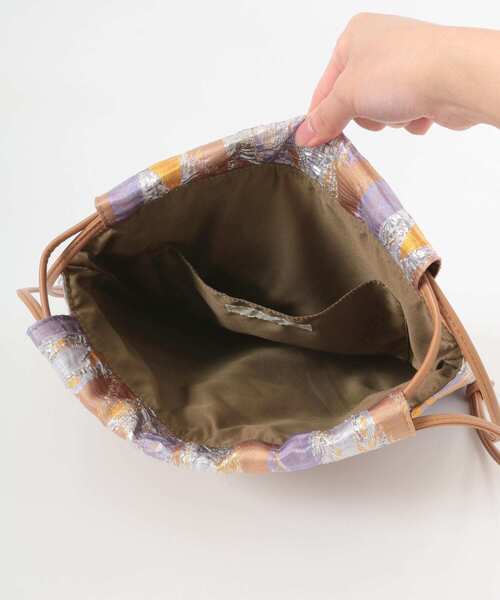 SENSE OF PLACE by URBAN RESEARCH（センスオブプレイスバイアーバンリサーチ）の「ゴブランドロストミニバッグ（ハンドバッグ・レディース・アイボリー/ブラック/ベージュ・ONE）」の13枚目の写真