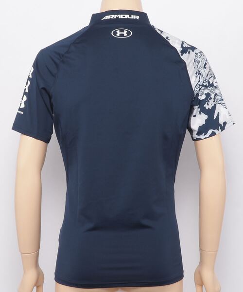 UNDER ARMOUR（アンダーアーマー）の「UAヒートギアアーマー ショートスリーブ ノベルティ（トレーニング/MEN）（Tシャツ/カットソー・メンズ・ネイビー/ブラック/ブラック×グリーン/ホワイト・MD/XL/LG/SM/3XL/XXL）」の12枚目の写真