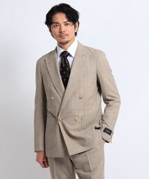 TAKEO KIKUCHI（タケオキクチ）の「◆ストレッチメランジ ダブルブレストジャケット（スーツジャケット）」
