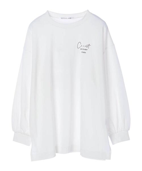 RAY CASSIN FAVORI（レイカズンフェバリ）の「・RAY CASSIN ﾊﾞｯｸ転写ptﾛﾝT＊（Tシャツ/カットソー・レディース・ライトグレー/ベージュ/オフホワイト/ピンク・FREE）」の22枚目の写真