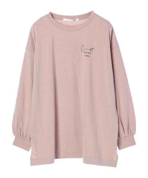 RAY CASSIN FAVORI（レイカズンフェバリ）の「・RAY CASSIN ﾊﾞｯｸ転写ptﾛﾝT＊（Tシャツ/カットソー・レディース・ライトグレー/ベージュ/オフホワイト/ピンク・FREE）」の20枚目の写真