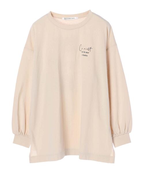 RAY CASSIN FAVORI（レイカズンフェバリ）の「・RAY CASSIN ﾊﾞｯｸ転写ptﾛﾝT＊（Tシャツ/カットソー・レディース・ライトグレー/ベージュ/オフホワイト/ピンク・FREE）」の19枚目の写真