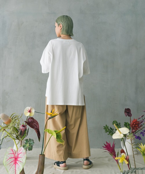 manana suerte（マニャーナスエルテ）の「コットンリネンボリュームパンツ（その他パンツ・レディース・カーキ/ベージュ/ブルー/ブラック・FREE）」の12枚目の写真