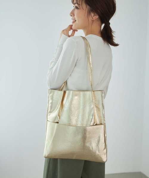 Edit Sheen（エディットシーン）の「メタリックトート（トートバッグ・レディース・シルバー/ゴールド・FREE）」の9枚目の写真