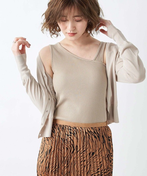 RIVE DROITE(リヴドロワ)の「アシメタンクカットソー(タンクトップ・レディース・ブラック/ベージュ・FREE)」の15枚目の写真