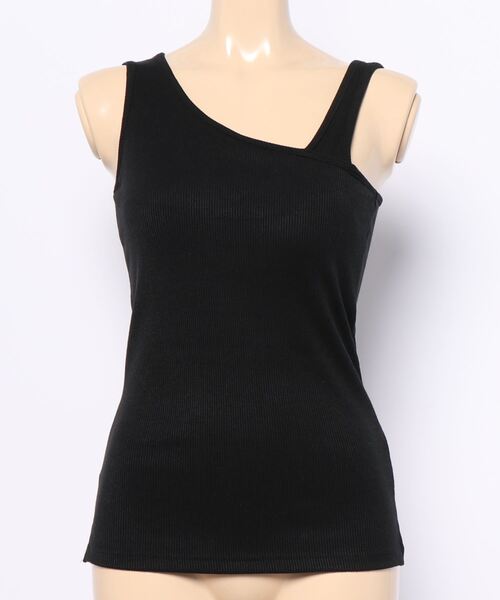 RIVE DROITE(リヴドロワ)の「アシメタンクカットソー(タンクトップ・レディース・ブラック/ベージュ・FREE)」の14枚目の写真