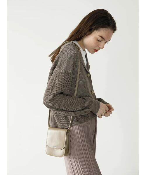 koe（コエ）の「フラップミニショルダーポーチ＊（ショルダーバッグ・レディース・ブラック/ライトピンク/グレイッシュベージュ・FREE）」の8枚目の写真