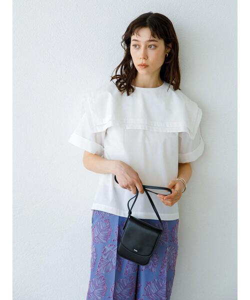 koe（コエ）の「フラップミニショルダーポーチ＊（ショルダーバッグ・レディース・ブラック/ライトピンク/グレイッシュベージュ・FREE）」の5枚目の写真