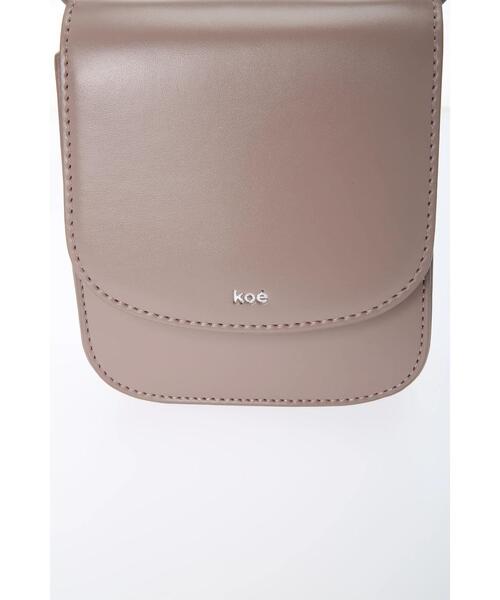 koe（コエ）の「フラップミニショルダーポーチ＊（ショルダーバッグ・レディース・ブラック/ライトピンク/グレイッシュベージュ・FREE）」の20枚目の写真