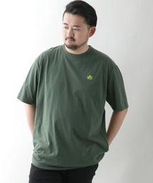 LOGOS/ロゴス ワンポイント刺繍 無地Tシャツ/大きいサイズ