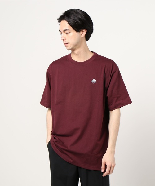 LOGOS(ロゴス)の「LOGOS/ロゴス ワンポイント刺繍 無地Tシャツ/大きいサイズ(Tシャツ/カットソー・メンズ・ホワイト/ネイビー/オリーブ/ワイン・2L/3L/4L/5L)」の15枚目の写真
