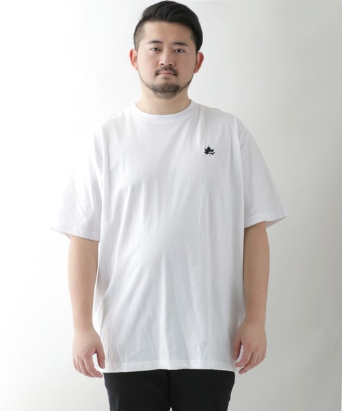 LOGOS(ロゴス)の「LOGOS/ロゴス ワンポイント刺繍 無地Tシャツ/大きいサイズ(Tシャツ/カットソー・メンズ・ホワイト/ネイビー/オリーブ/ワイン・2L/3L/4L/5L)」の16枚目の写真