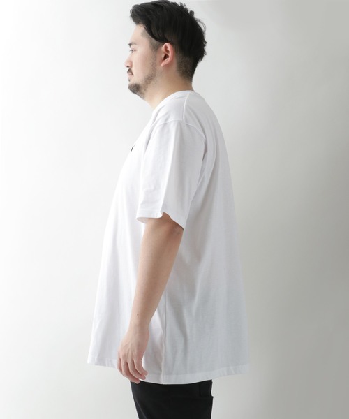 LOGOS(ロゴス)の「LOGOS/ロゴス ワンポイント刺繍 無地Tシャツ/大きいサイズ(Tシャツ/カットソー・メンズ・ホワイト/ネイビー/オリーブ/ワイン・2L/3L/4L/5L)」の17枚目の写真
