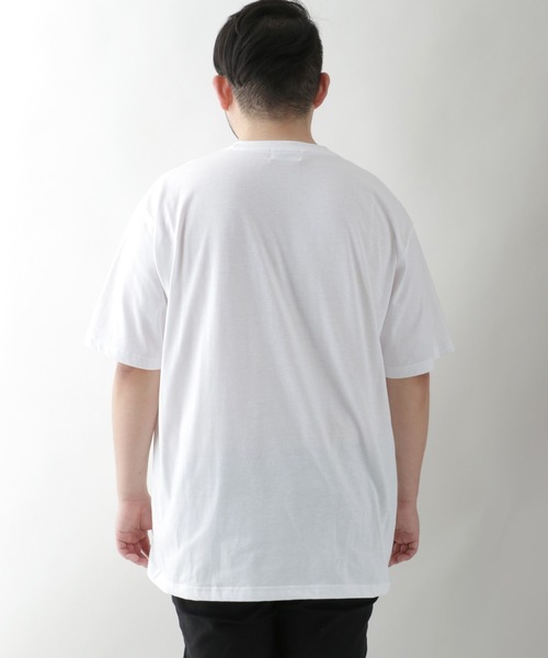 LOGOS(ロゴス)の「LOGOS/ロゴス ワンポイント刺繍 無地Tシャツ/大きいサイズ(Tシャツ/カットソー・メンズ・ホワイト/ネイビー/オリーブ/ワイン・2L/3L/4L/5L)」の18枚目の写真