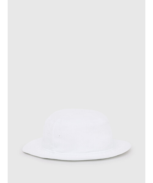 DIESEL(ディーゼル)の「メンズ キャップ バケットハット ロゴラベル コットン(キャップ・メンズ・ホワイト/ブラック・02)」の6枚目の写真