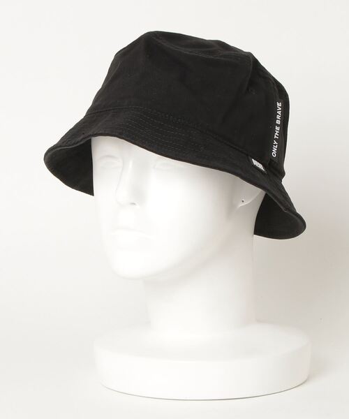 DIESEL(ディーゼル)の「メンズ キャップ バケットハット ロゴラベル コットン(キャップ・メンズ・ホワイト/ブラック・02)」の7枚目の写真