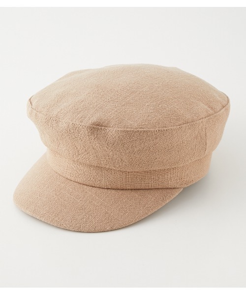 AZUL by moussy（アズールバイマウジー）の「LINEN LIKE CASQUETTE/リネンライクキャスケット（キャスケット・レディース・アイボリー/ブラック/ベージュ・FREE）」の3枚目の写真
