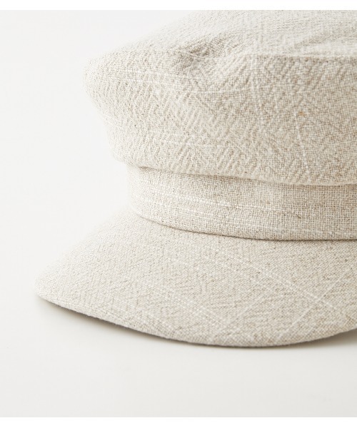 AZUL by moussy（アズールバイマウジー）の「LINEN LIKE CASQUETTE/リネンライクキャスケット（キャスケット・レディース・アイボリー/ブラック/ベージュ・FREE）」の5枚目の写真