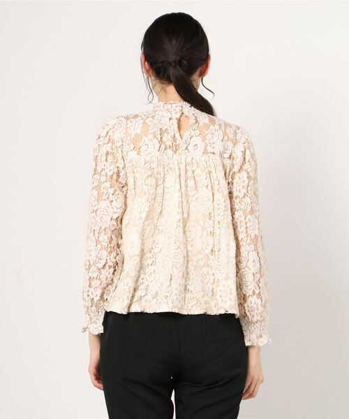 Per sist ence(パーシエンス)の「Per sist ence/パーシエンス レースプルオーバー(シャツ/ブラウス・レディース・アイボリー/オフホワイト/ブラック・FREE)」の5枚目の写真