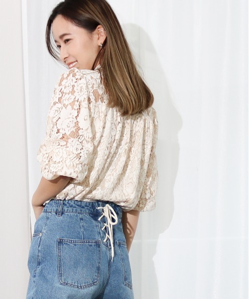 Per sist ence(パーシエンス)の「Per sist ence/パーシエンス レースプルオーバー(シャツ/ブラウス・レディース・アイボリー/オフホワイト/ブラック・FREE)」の17枚目の写真