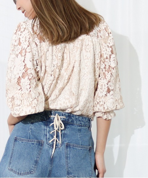 Per sist ence(パーシエンス)の「Per sist ence/パーシエンス レースプルオーバー(シャツ/ブラウス・レディース・アイボリー/オフホワイト/ブラック・FREE)」の19枚目の写真