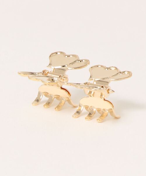 flower(フラワー)の「ハートウィングクリップ(2ピース)(バレッタ/ヘアクリップ・レディース・ゴールド・FREE)」の5枚目の写真