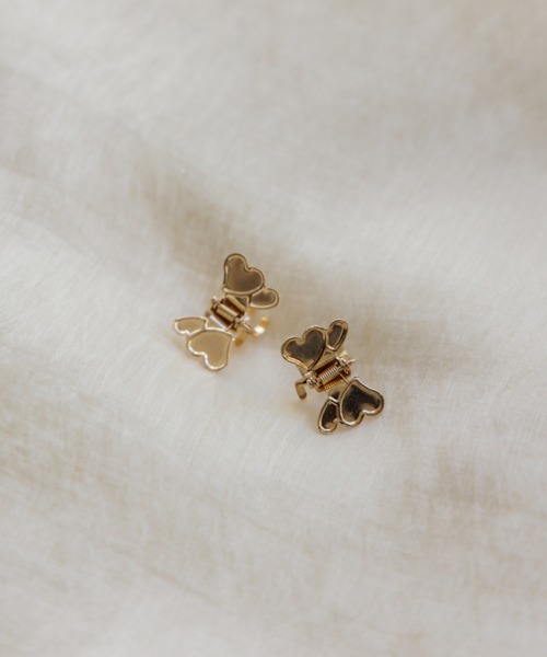 flower(フラワー)の「ハートウィングクリップ(2ピース)(バレッタ/ヘアクリップ・レディース・ゴールド・FREE)」の21枚目の写真