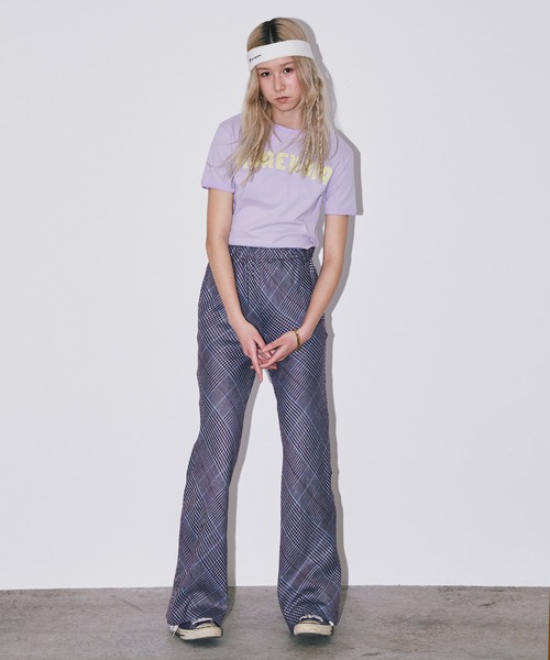 Bonjour Girl（ボンジュールガール）の「【Bonjour Girl/ボンジュールガール】 AUREVOIR　リンガーＴシャツ（Tシャツ/カットソー・レディース・ラベンダー/グリーン/イエロー・FREE）」の11枚目の写真