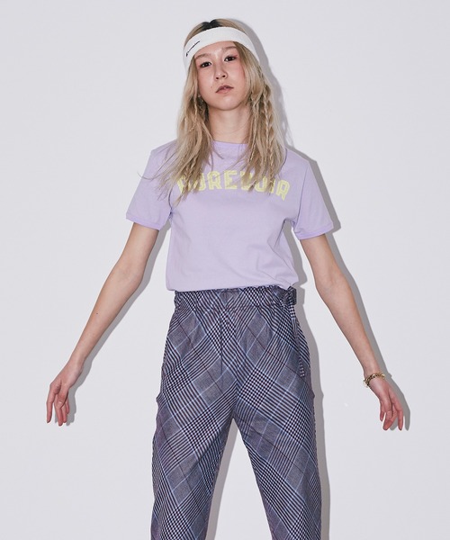 Bonjour Girl（ボンジュールガール）の「【Bonjour Girl/ボンジュールガール】 AUREVOIR　リンガーＴシャツ（Tシャツ/カットソー・レディース・ラベンダー/グリーン/イエロー・FREE）」の22枚目の写真