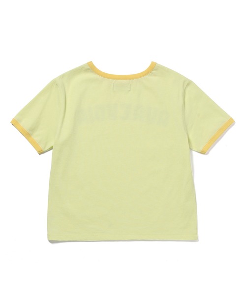 Bonjour Girl（ボンジュールガール）の「【Bonjour Girl/ボンジュールガール】 AUREVOIR　リンガーＴシャツ（Tシャツ/カットソー・レディース・ラベンダー/グリーン/イエロー・FREE）」の12枚目の写真