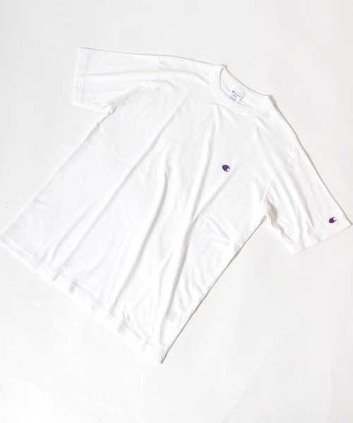 Champion（チャンピオン）の「Champion/チャンピオン ワンポイント刺繍 無地Tシャツ（Tシャツ/カットソー・メンズ・ホワイト/レモンイエロー/レンガ/ターコイズブルー/アイボリー/グレー/ネイビー/ブラウン/ブラック/ダークグリーン・S/M/L/XL）」の13枚目の写真