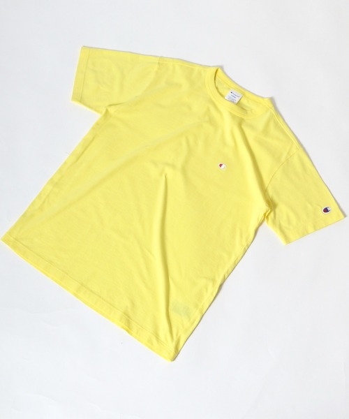 Champion（チャンピオン）の「Champion/チャンピオン ワンポイント刺繍 無地Tシャツ（Tシャツ/カットソー・メンズ・ホワイト/レモンイエロー/レンガ/ターコイズブルー/アイボリー/グレー/ネイビー/ブラウン/ブラック/ダークグリーン・S/M/L/XL）」の14枚目の写真