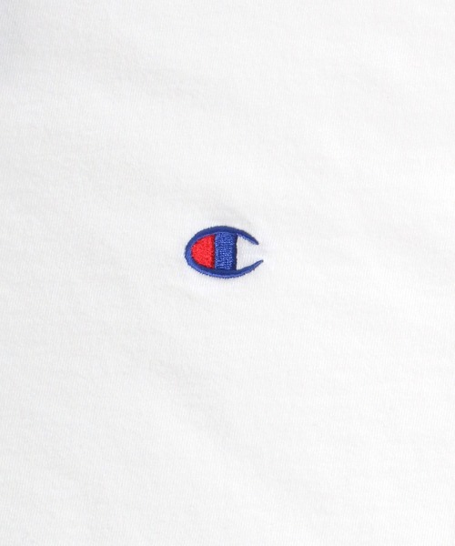 Champion（チャンピオン）の「Champion/チャンピオン ワンポイント刺繍 無地Tシャツ（Tシャツ/カットソー・メンズ・ホワイト/レモンイエロー/レンガ/ターコイズブルー/アイボリー/グレー/ネイビー/ブラウン/ブラック/ダークグリーン・S/M/L/XL）」の16枚目の写真