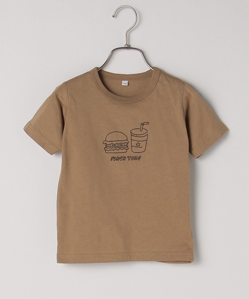 b・ROOM（ビールーム）の「【プチプラ】アソートグラフィック半袖Tシャツ（Tシャツ/カットソー・キッズ・ライトカーキ/マルチ/サックスブルー/アイボリー/キャメル/ブルーグレー/カーキ/グレー・110cm/130cm/150cm/100cm/120cm/140cm）」の7枚目の写真