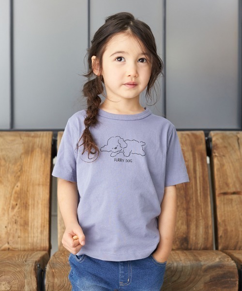 b・ROOM（ビールーム）の「【プチプラ】アソートグラフィック半袖Tシャツ（Tシャツ/カットソー・キッズ・ライトカーキ/マルチ/サックスブルー/アイボリー/キャメル/ブルーグレー/カーキ/グレー・110cm/130cm/150cm/100cm/120cm/140cm）」の6枚目の写真