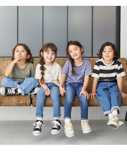 b・ROOM（ビールーム）の「【プチプラ】アソートグラフィック半袖Tシャツ（Tシャツ/カットソー・キッズ・ライトカーキ/マルチ/サックスブルー/アイボリー/キャメル/ブルーグレー/カーキ/グレー・110cm/130cm/150cm/100cm/120cm/140cm）」の10枚目の写真