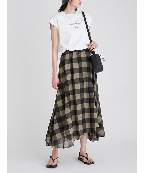 Mila Owen（ミラオーウェン）の「グラフィックプリントTシャツ（Tシャツ/カットソー・レディース・ホワイト/ベージュ/イエロー・0/1）」の4枚目の写真