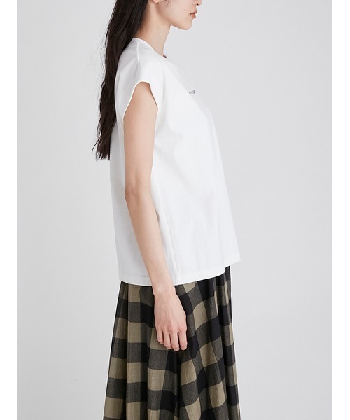 Mila Owen（ミラオーウェン）の「グラフィックプリントTシャツ（Tシャツ/カットソー・レディース・ホワイト/ベージュ/イエロー・0/1）」の6枚目の写真