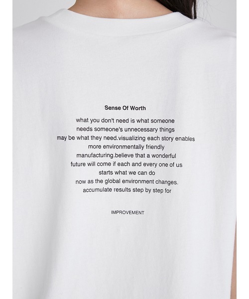 Mila Owen（ミラオーウェン）の「グラフィックプリントTシャツ（Tシャツ/カットソー・レディース・ホワイト/ベージュ/イエロー・0/1）」の10枚目の写真