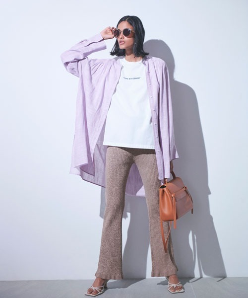 Mila Owen（ミラオーウェン）の「グラフィックプリントTシャツ（Tシャツ/カットソー・レディース・ホワイト/ベージュ/イエロー・0/1）」の14枚目の写真