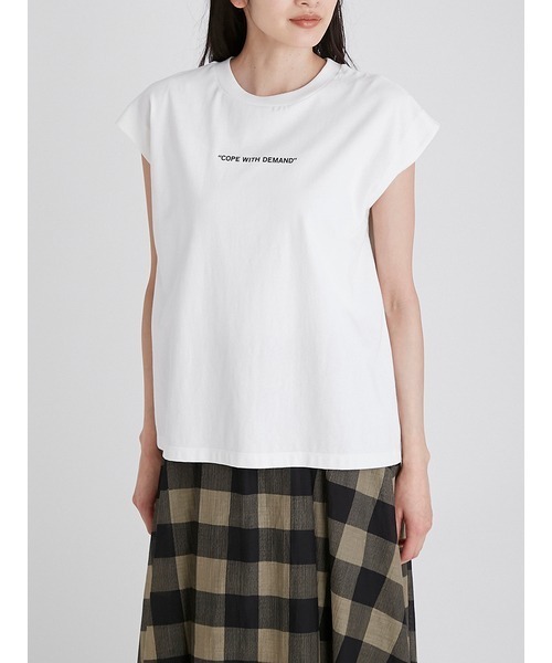 Mila Owen（ミラオーウェン）の「グラフィックプリントTシャツ（Tシャツ/カットソー・レディース・ホワイト/ベージュ/イエロー・0/1）」の15枚目の写真