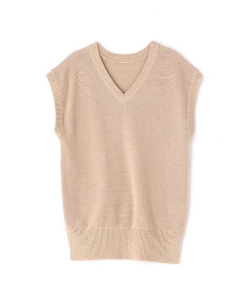 N.（N. Natural Beauty Basic）（エヌエヌナチュラルビューティーベーシック）の「◆スリーブレスＶネックニット（ニット/セーター・レディース・ブラック/ベージュ/テラコッタ・MEDIUM）」の19枚目の写真