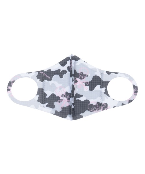 MARK & LONA（マークアンドロナ）の「Cloud Camo surgical mask | MEN and WOMEN（マスク・メンズ・イエロー/ブラック・LARGE/MEDIUM）」の2枚目の写真